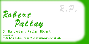 robert pallay business card