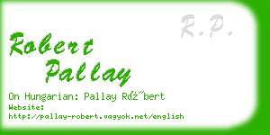 robert pallay business card